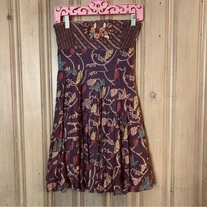 Free people full circle festival fairycore whimsical strapless dress sm